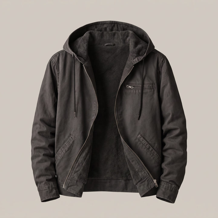 Corvin | Lined Jacket – Durable Cotton-Canvas for Men
