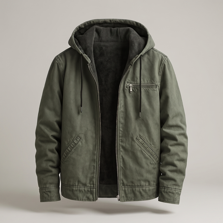 Corvin | Lined Jacket – Durable Cotton-Canvas for Men