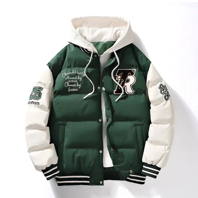 Rover | Puffer Jacket – Stijlvolle Gevoerde Jas met Kap voor Mannen