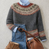 Beatrice | Eleganter Strickpullover mit nordischem Muster