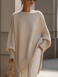 Annabelle | Lässiger Strickpullover mit Fledermausärmeln