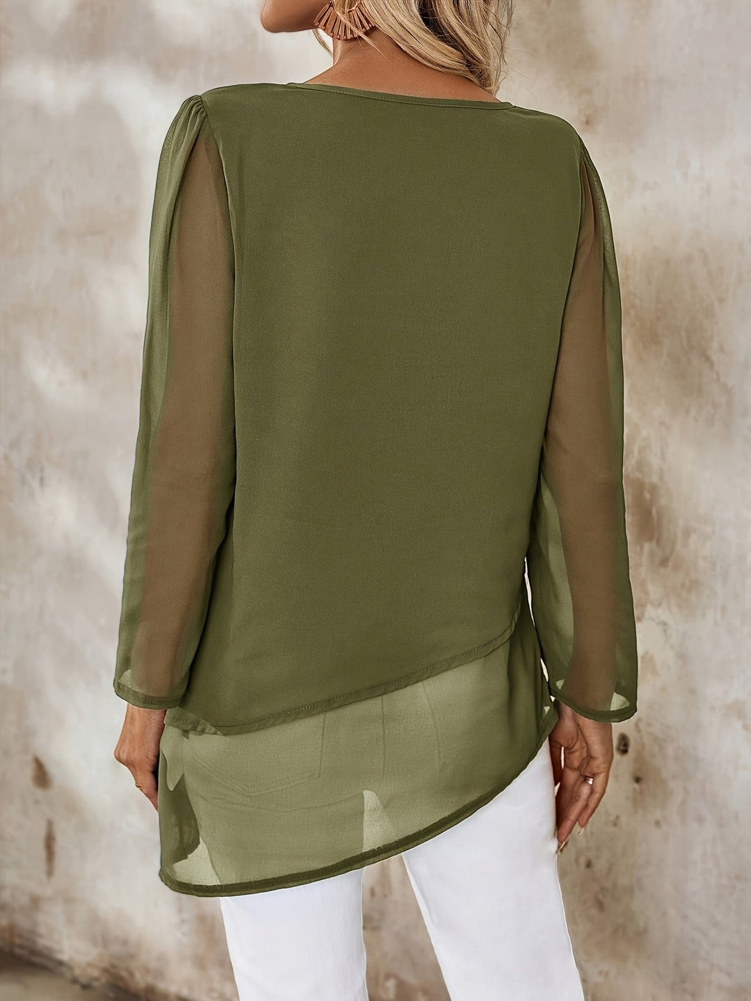 Annika | Flowing Blouse – Lightweight Layered Design for Women