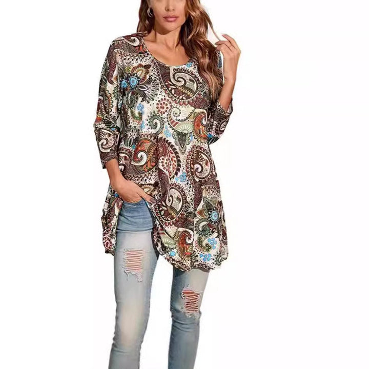 Emily | A-Linien-Tunika mit auffälligem Mandala-Print