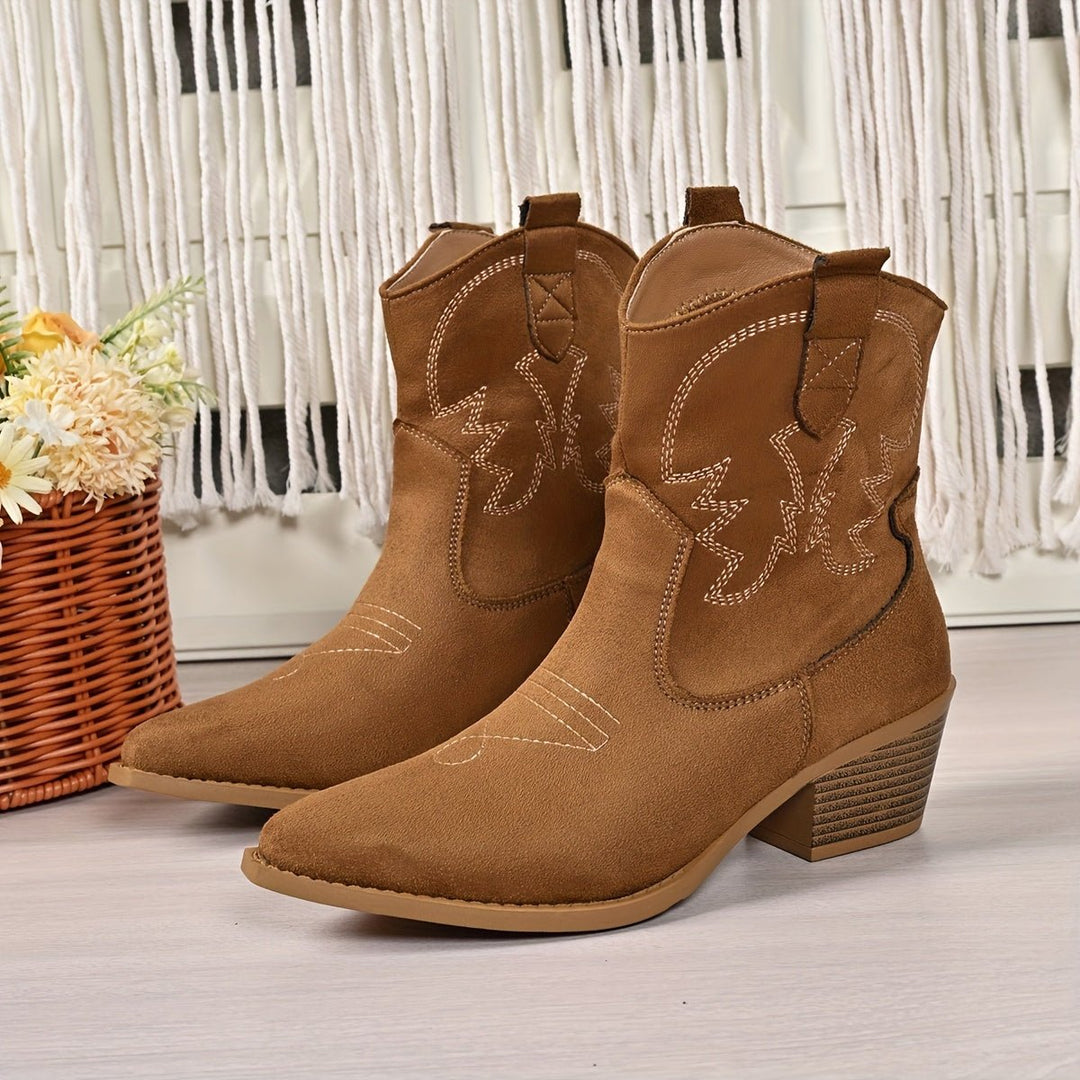 Anna | Classic And Stylish Wide-Calf Cowboy Boots
