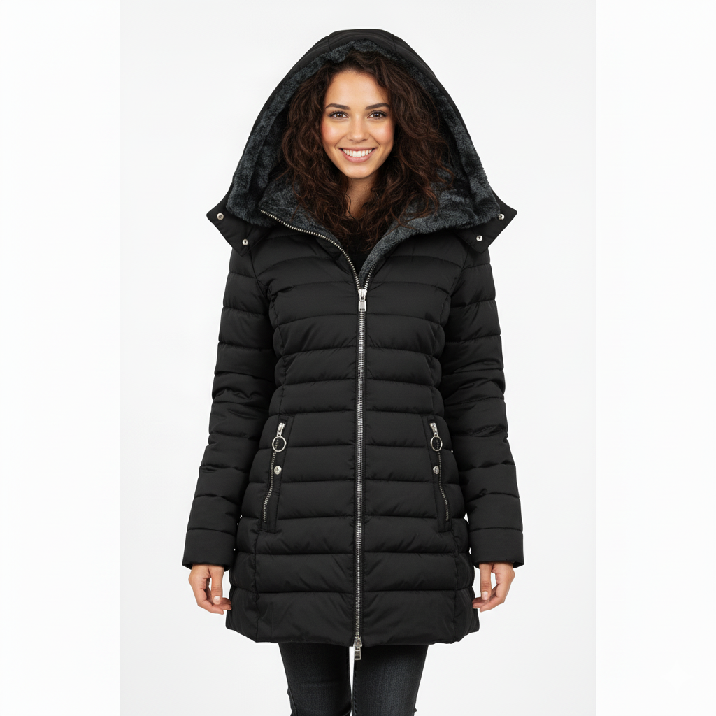 Gisela | Winter Coat with Faux Fur Lining