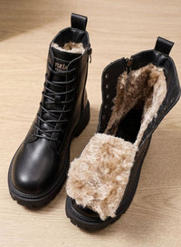 Camille | Cozy And Stylish Faux Fur Ankle Snow Boots