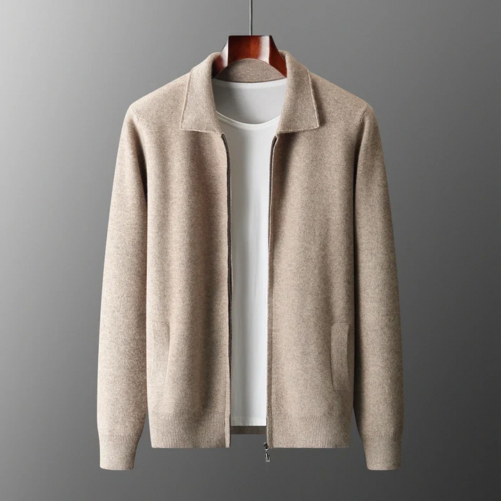 Oliver | Stilvolle und vielseitige Herren-Strickjacke mit durchgehendem Reißverschluss