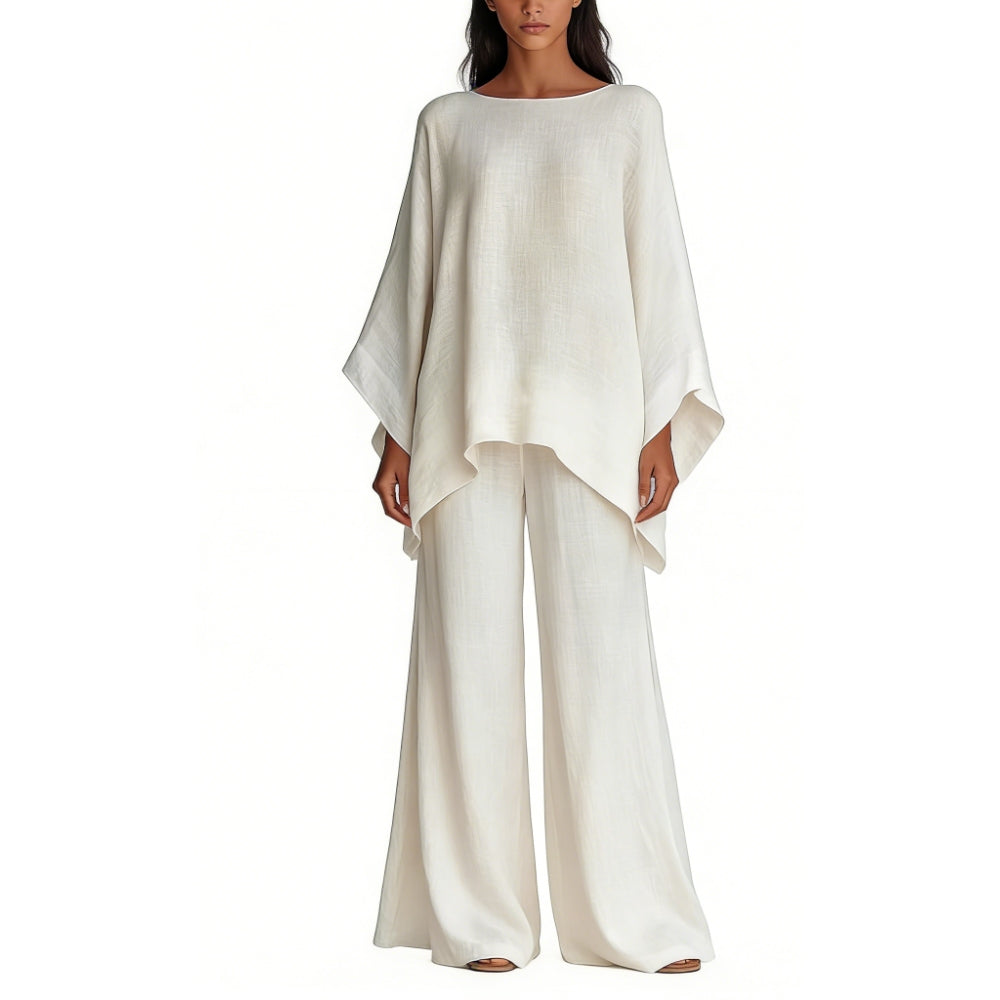 Michelle | Completo oversize elegante e traspirante con tunica e pantaloni a gamba larga