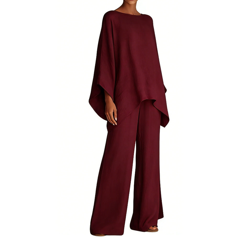 Michelle | Completo oversize elegante e traspirante con tunica e pantaloni a gamba larga