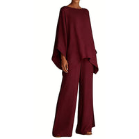 Michelle | Stilvolles und atmungsaktives Oversize-Tunika- und Weitbein-Set