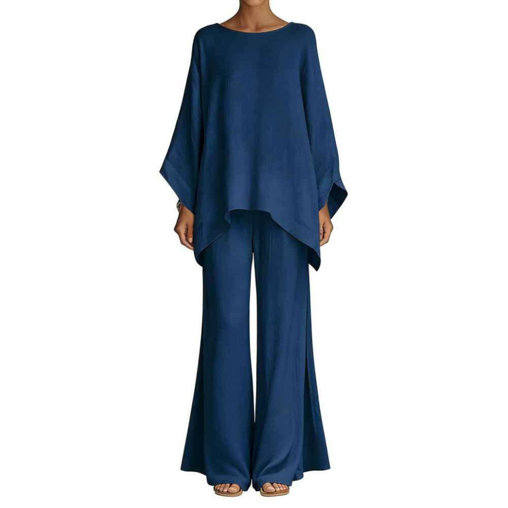 Michelle | Completo oversize elegante e traspirante con tunica e pantaloni a gamba larga