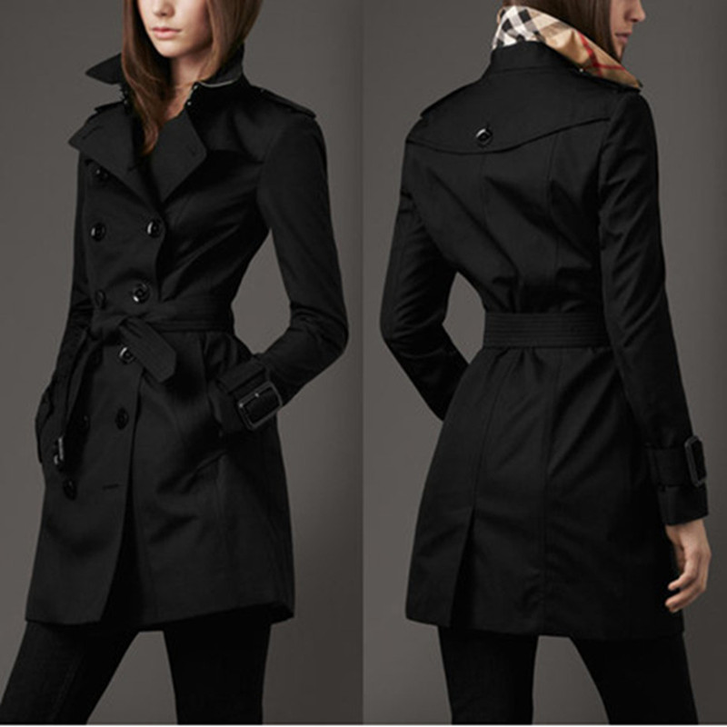 Clara | Klassischer zweireihiger Trenchcoat