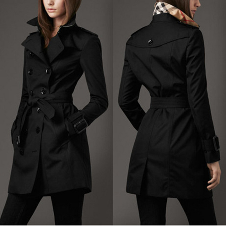 Clara | Klassischer zweireihiger Trenchcoat