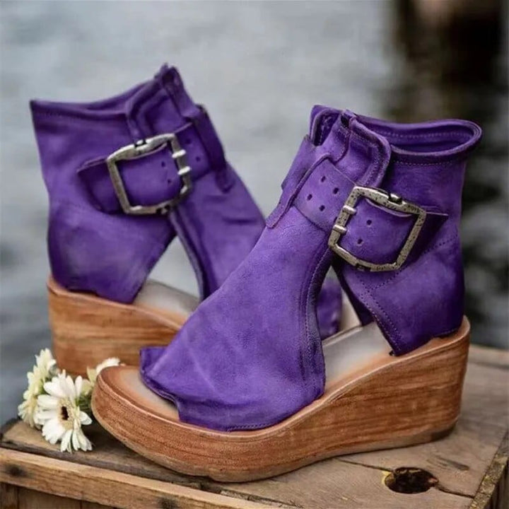 Chloe | Schicke Keilabsatz-Stiefeletten