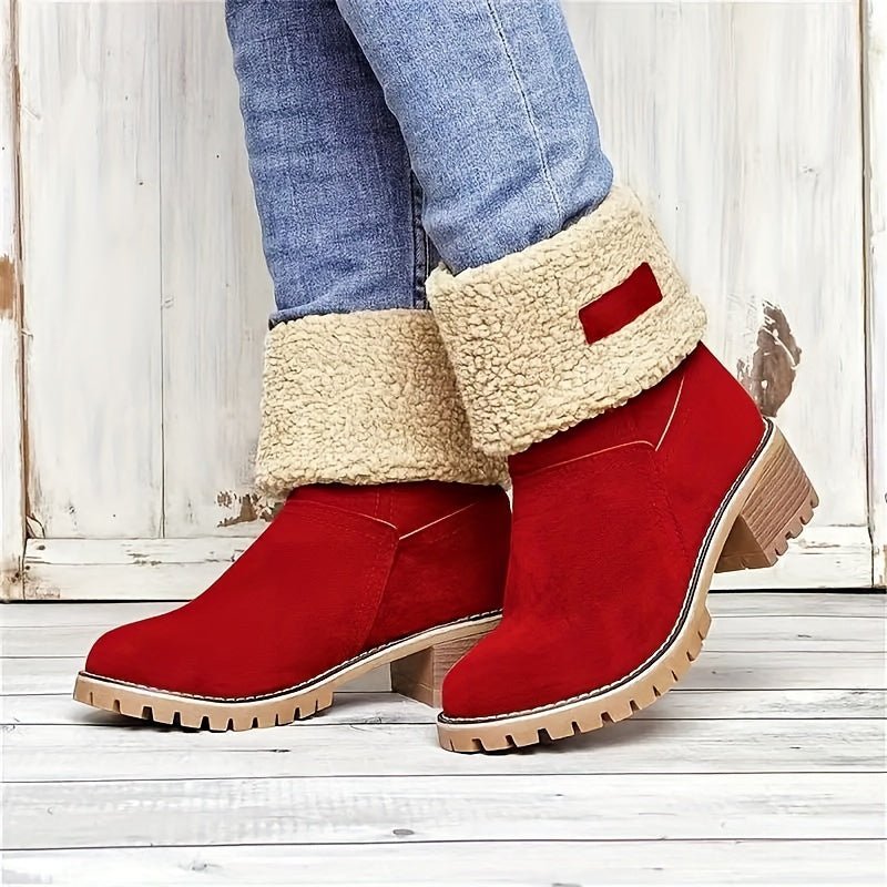 Melinda | Warme und bequeme, mit Fleece gefütterte Stiefel bis zur Wadenmitte