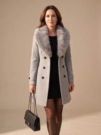 Isabel | Elegant And Tailored Faux Fur Coat For Women