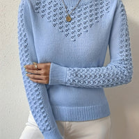 Josephine | Delicate Pointelle-Knit Sweater for Everyday Style
