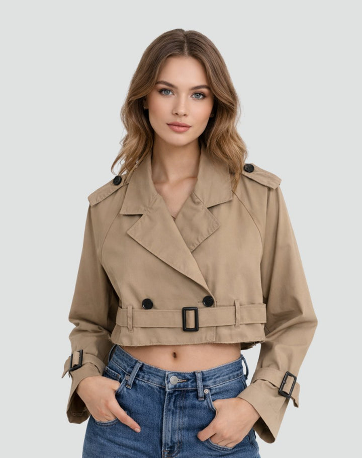 Chloe | Luxurious Short Trench Coat