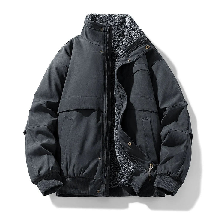 Velora | Fleece Lined Puffer Jacket – Elegante Winterstijl voor Mannen