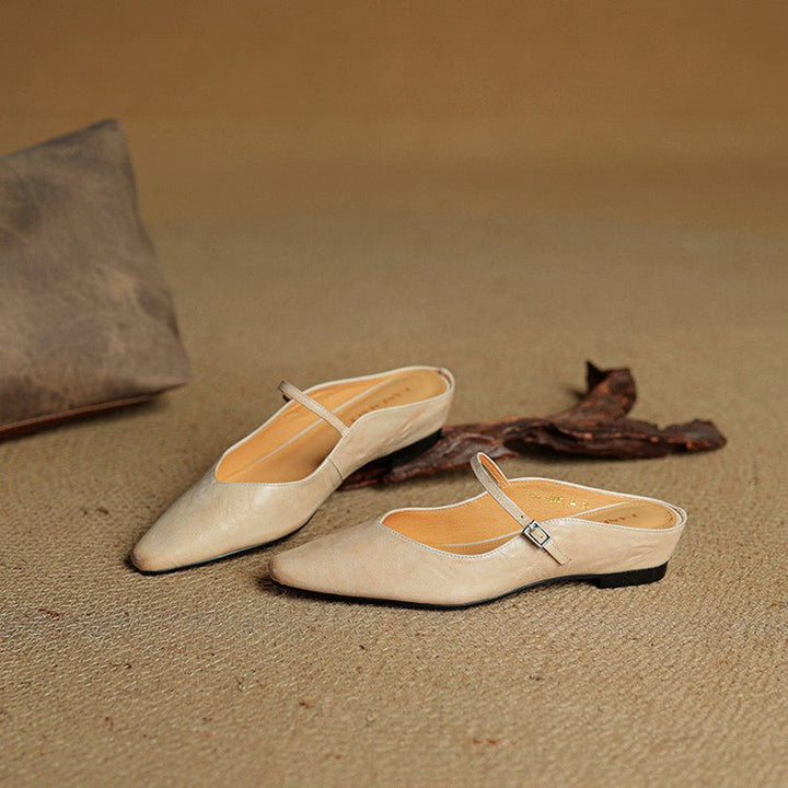 Isla | Mules eleganti e slanciate a punta con fibbia