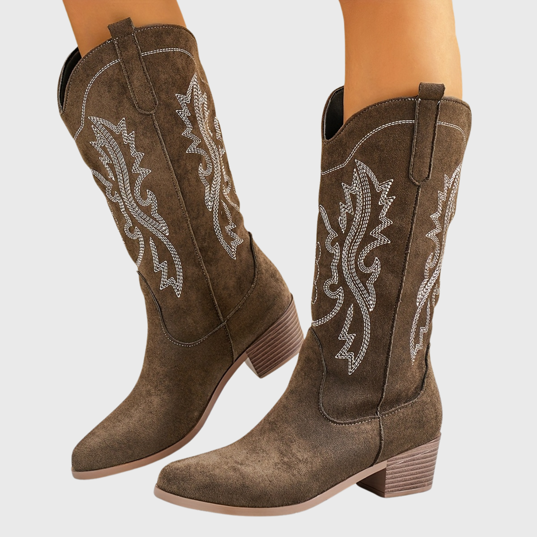 Louann | Elegant And Comfortable Wide-Calf Cowboy Boots