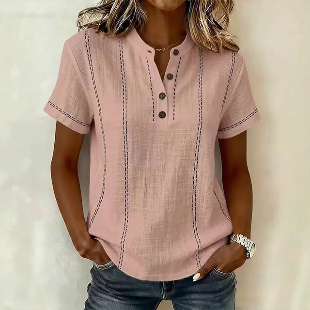 Corinna | Short-Sleeve Blouse – Timeless Style for Women