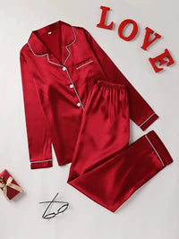 Elena | Luxurious And Comfortable Satin Pajama Set