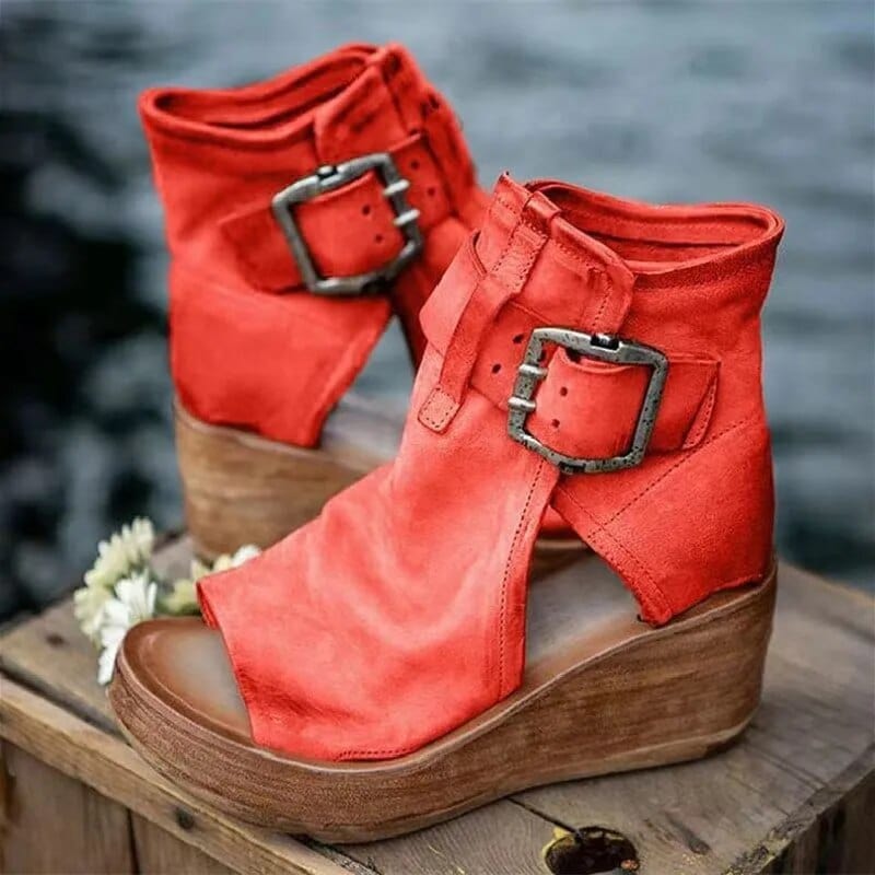 Chloe | Schicke Keilabsatz-Stiefeletten