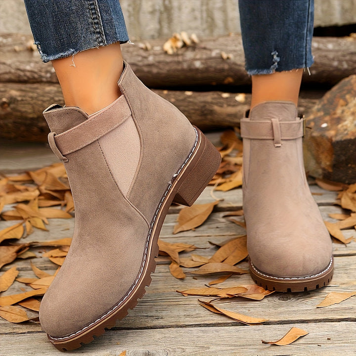 Florence | Chelsea-Stiefeletten mit Schnallendetail und Profilsohle
