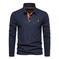James | Classic And Comfortable Men's Long-Sleeve Polo Shirt