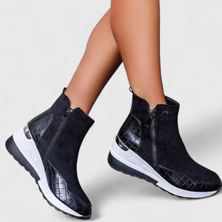 Charlotte | Stivaletti ortopedici con zeppa, eleganti e confortevoli