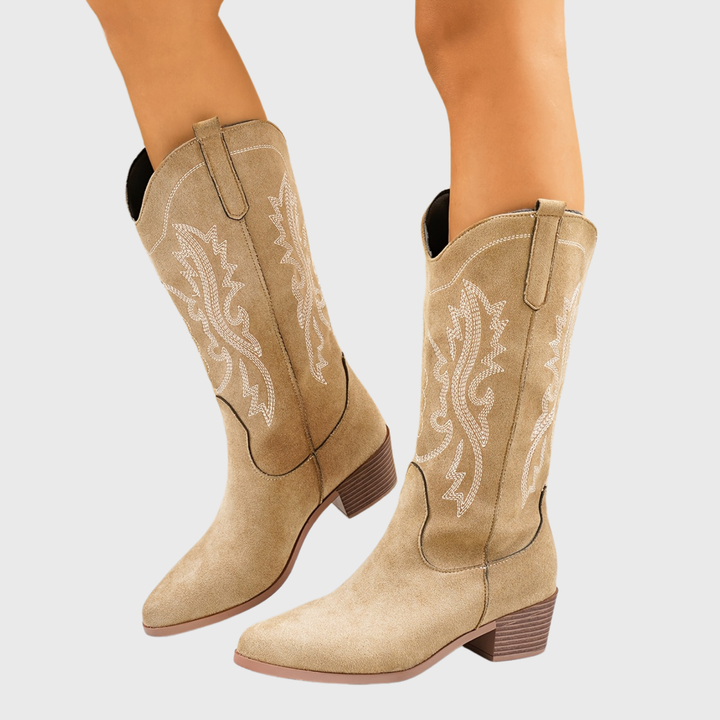 Louann | Elegant And Comfortable Wide-Calf Cowboy Boots