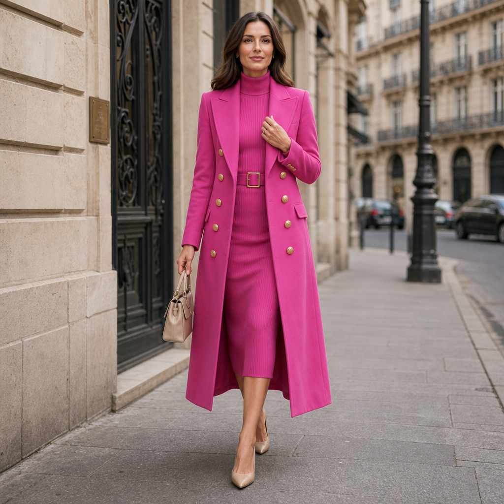 Wearbella | Double-Breasted Structured Coat for Women
