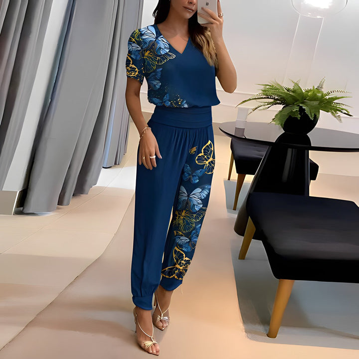 Chloé | Elegantes und stilvolles zweiteiliges Set aus Bluse und Hose