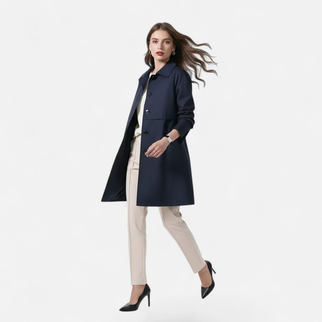 Stella | Eleganter und schicker Midi-Trenchcoat