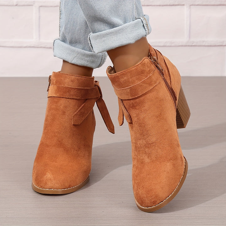 Daisy | Feminine And Sophisticated Bow Detail Ankle Boots