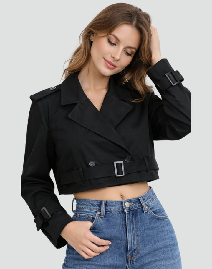 Chloe | Luxurious Short Trench Coat