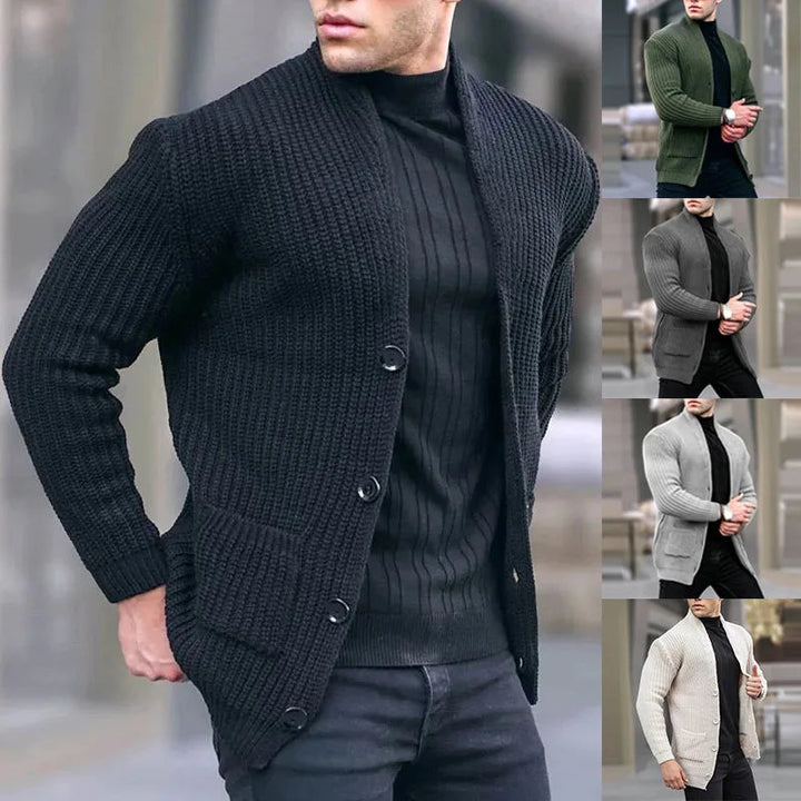 Oliver | Cardigan in maglia moderno e funzionale dallo stile urbano