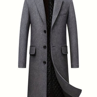 Julian | Eleganter, bodenlanger und warmer Trenchcoat