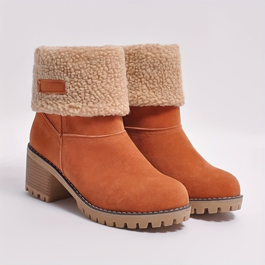 Melinda | Warme und bequeme, mit Fleece gefütterte Stiefel bis zur Wadenmitte