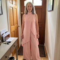 Isabella | Eleganter Jumpsuit mit asymmetrischem Schnitt und weitem Bein