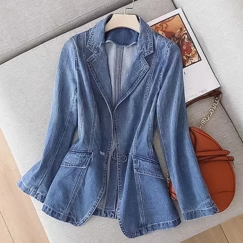 Clara | Blazer in denim elegante e moderno