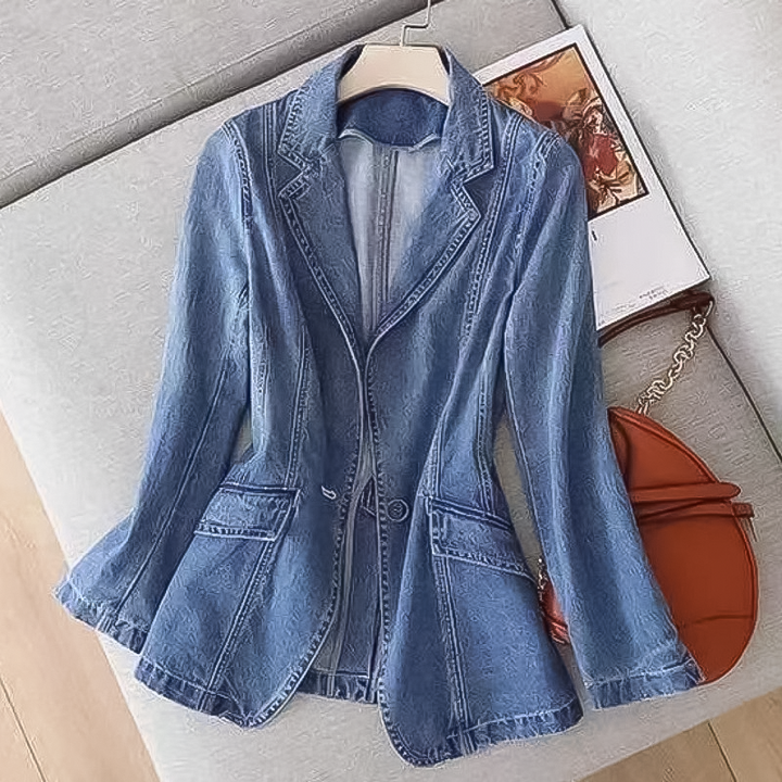 Clara | Blazer in denim elegante e moderno