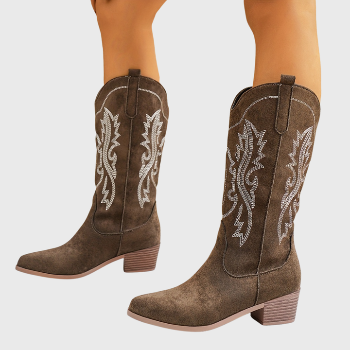 Louann | Elegant And Comfortable Wide-Calf Cowboy Boots