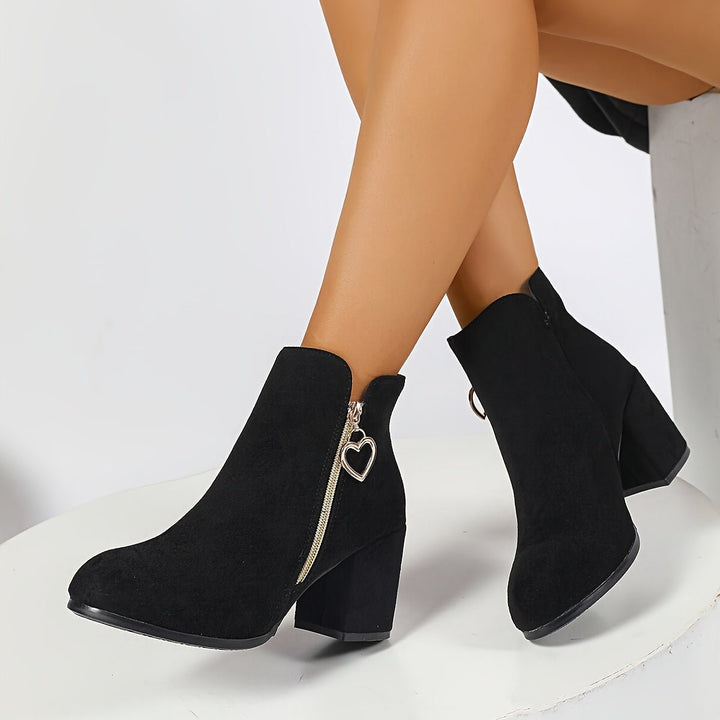 Penelope | Block-Heel Ankle Boots – Elegant Design for Women