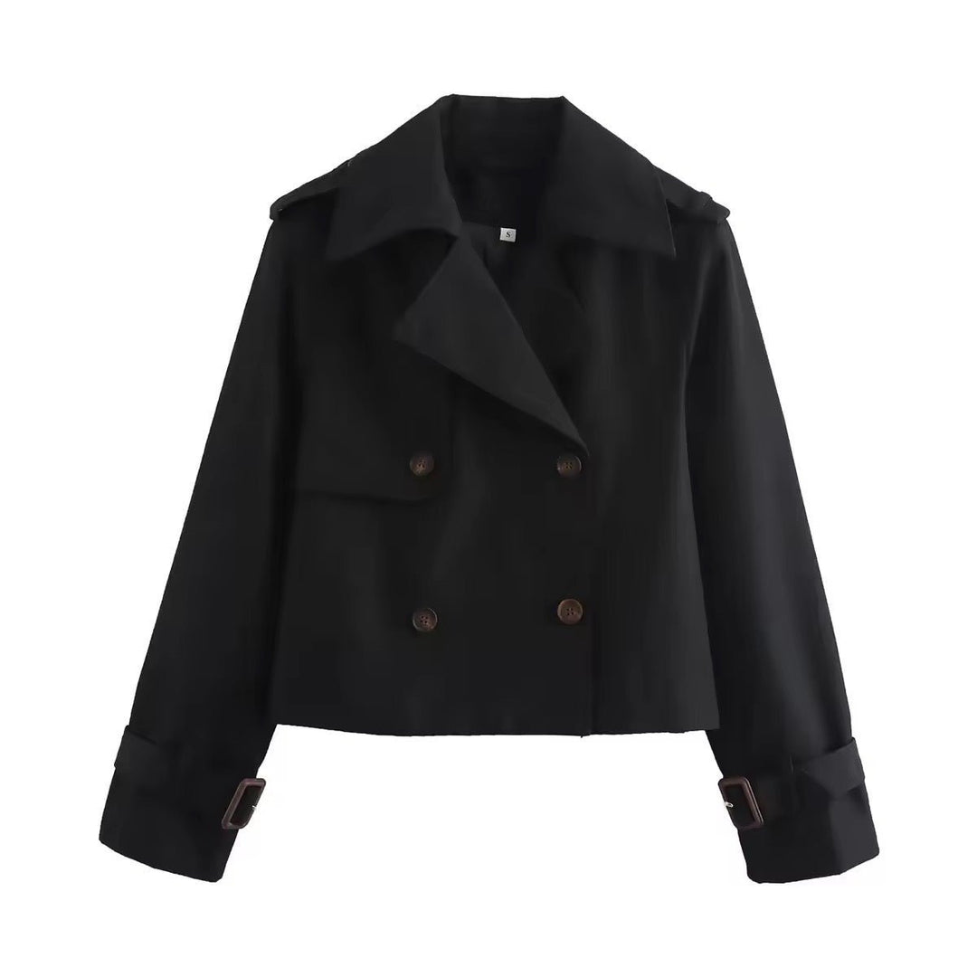Leah | Trench coat moderno corto doppiopetto