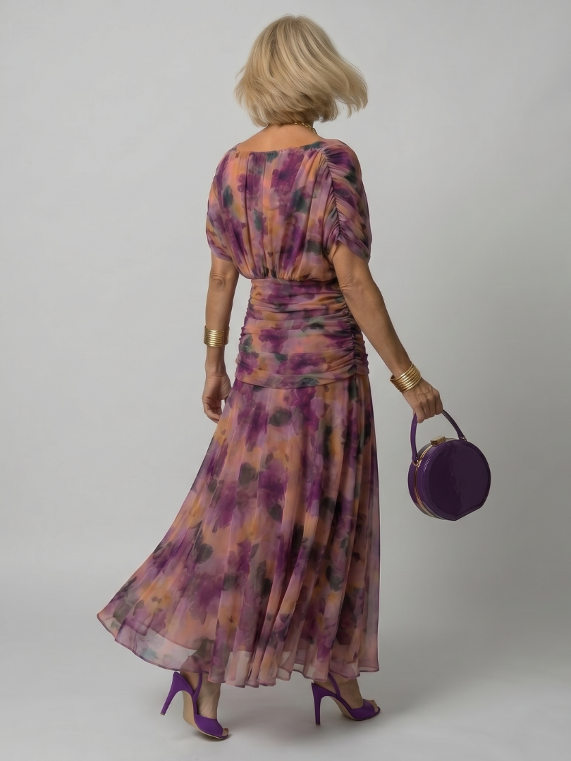 Calen | Off Shoulder Midi Dress – Lightweight and Comfortable Style for Women