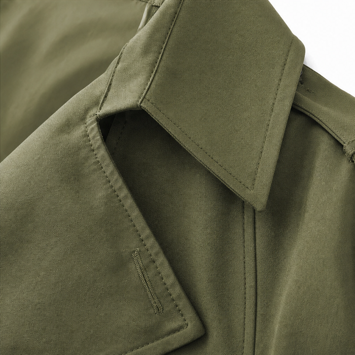 Mayfield | Long Trench Coat – Double-Breasted Stylish Layer