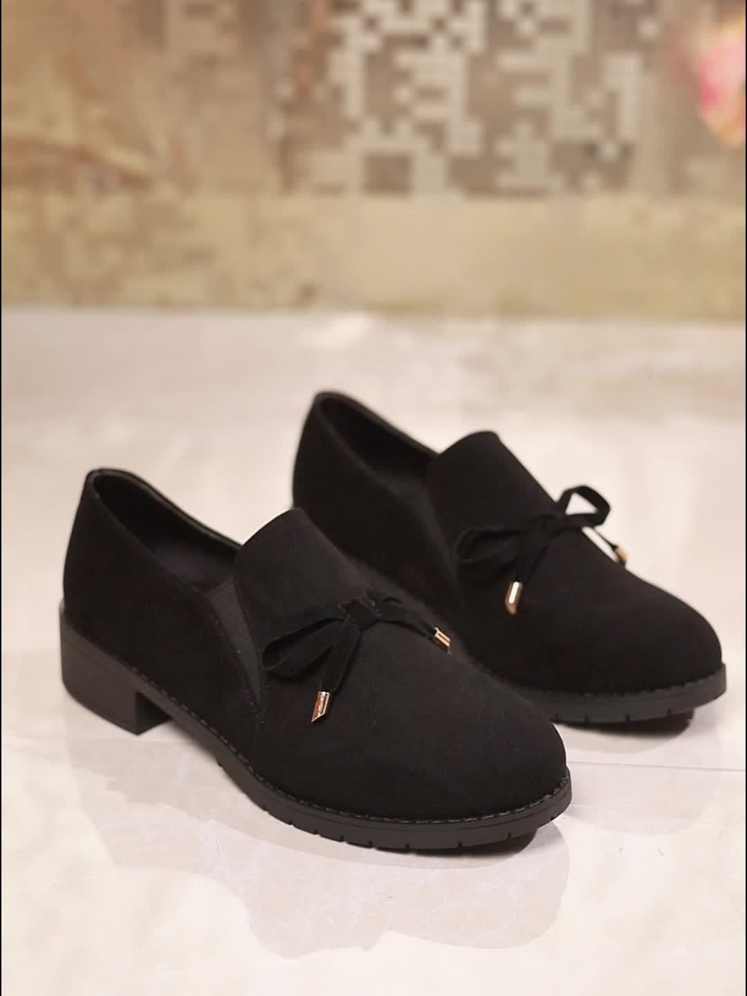 Nadia | Slip-On Loafers – Bow Detail for Effortless Style