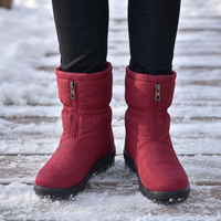 Adeline | Quilted Zip-Up Winter Snow Boots With Superior Grip